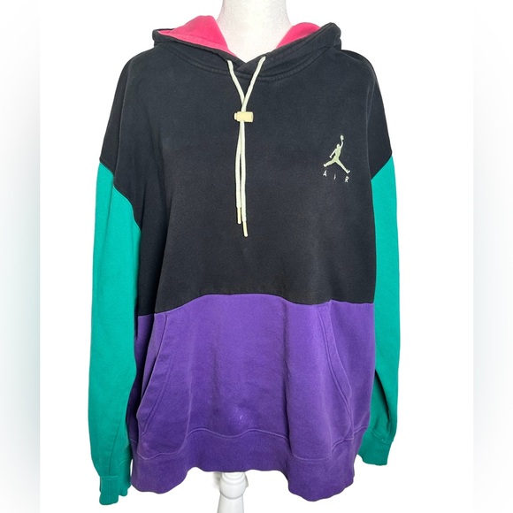 Nike Air Jordan Jumpman Fleece Hoodie Vintage-Look - Picture 3 of 10